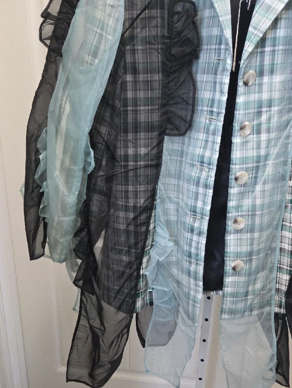 N/A mint plaid